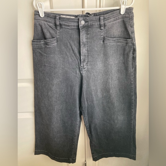 We the Free CRVY Lace Up Crop Wide Leg Jeans - Picture 3 of 8